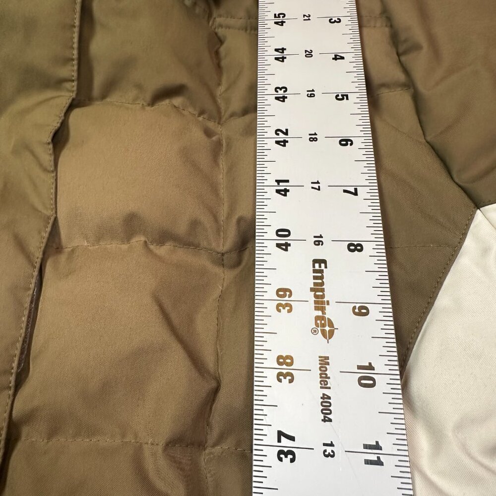 NILS Olive Green White Puffer Ski Skiing Jacket Coat Women's Size 6 - Picture 7 of 9